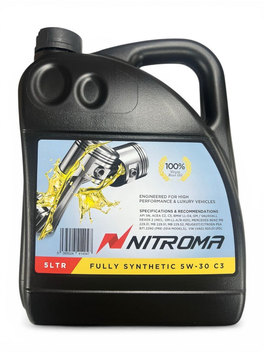 Nitroma 5W-30 C3 Fully Synthetic Car Engine Oil - 5L